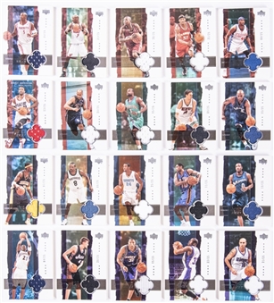 2003-04 UD "Exquisite Collection" Jersey Parallel Card Collection (20) - All Numbered /25